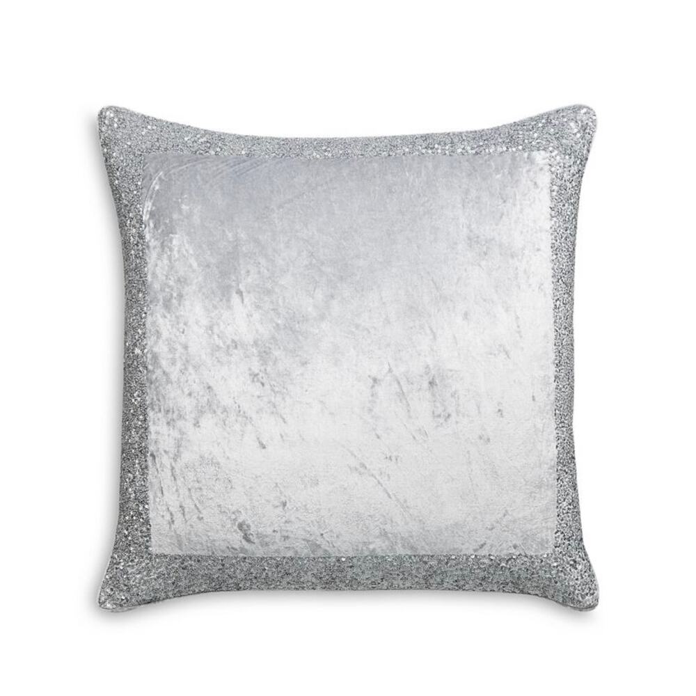 Hudson Park Collection Artistry Euro Sham Pillow Glam Luxury Sequins NEW